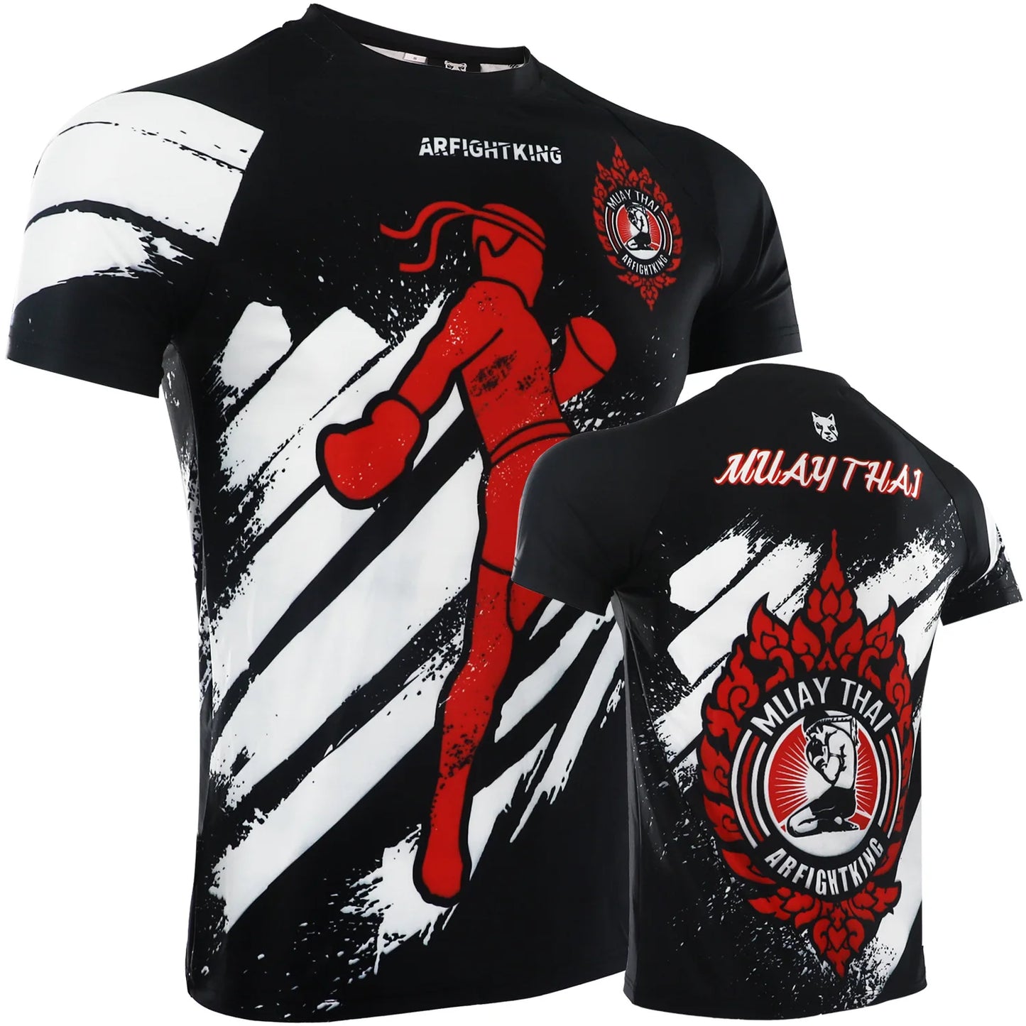 Mma Shirt Rashguard Men Tiger Dragon Muay Thai Jersey Cotton Kick Boxing Compression Muaythai T Shirt Fitness Boxeo BJJ Tee Tops