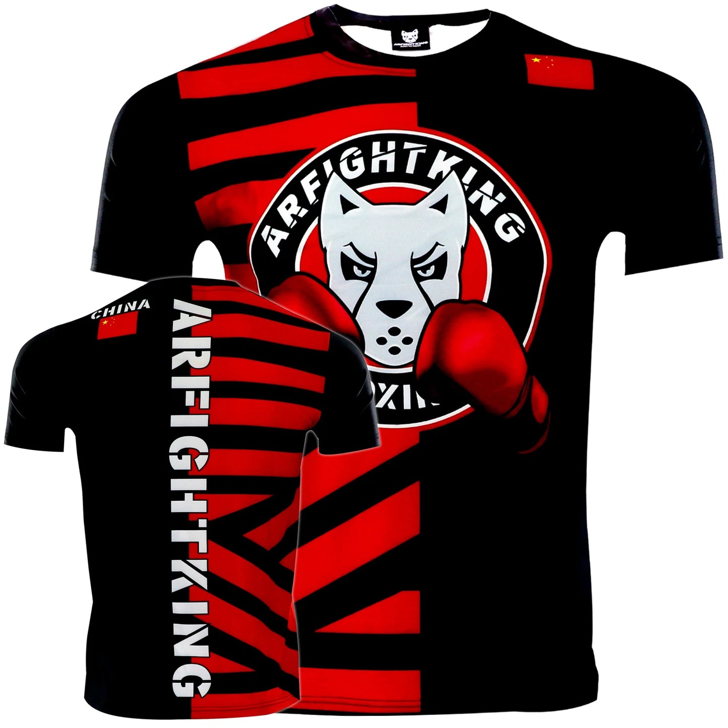 Mma Shirt Rashguard Men Tiger Dragon Muay Thai Jersey Cotton Kick Boxing Compression Muaythai T Shirt Fitness Boxeo BJJ Tee Tops