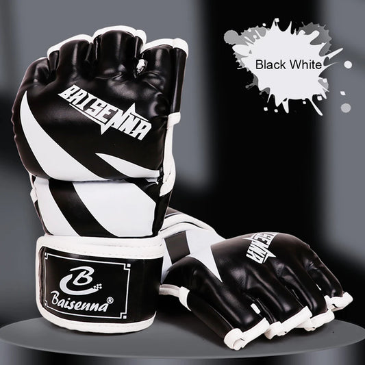 Gants MMA Sparring – Doigts Ouverts | Entraînement & Sac de Frappe