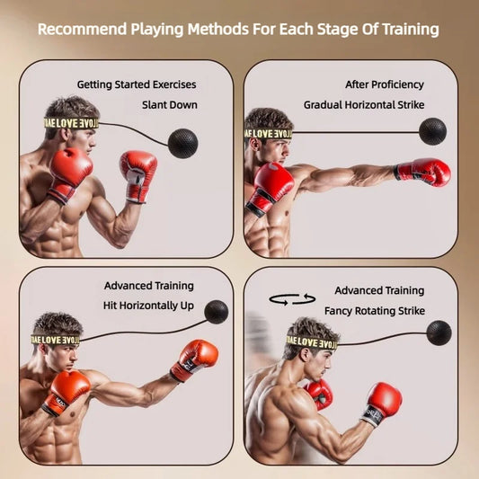 Ballon de Réflexe MMA – Élastique Frontale | Training & Cardio